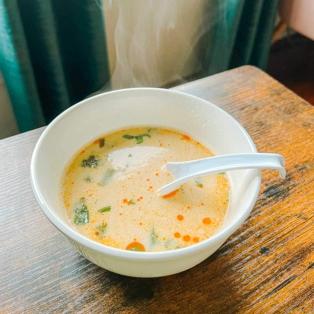 Vegan Tom Kha Soup With Tofu