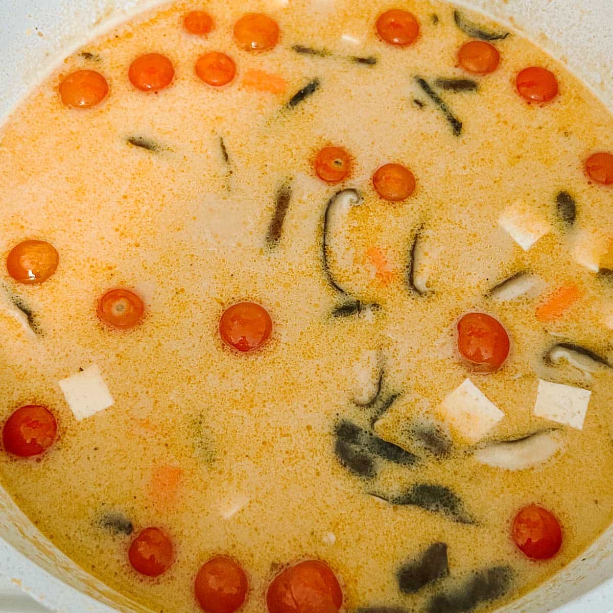 Vegan Tom Kha Soup With Tofu