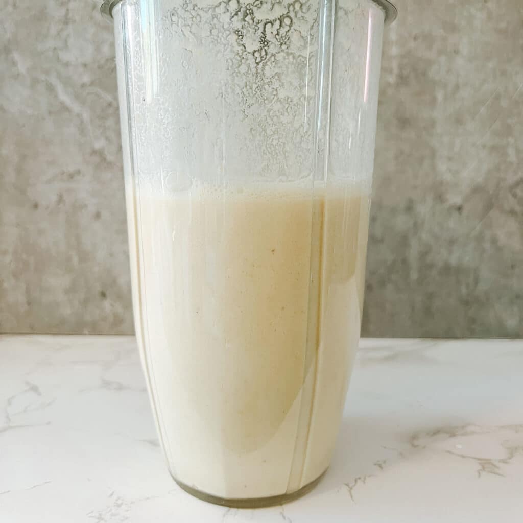 cashew cream in ninja blender cup